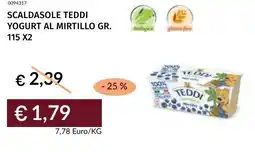Prezzemolo e Vitale Scaldasole teddi yogurt al mirtillo offerta