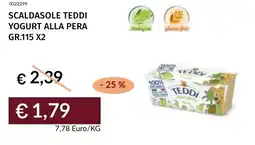 Prezzemolo e Vitale Scaldasole teddi yogurt alla pera offerta