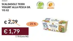 Prezzemolo e Vitale Scaldasole teddi yogurt alla pesca offerta