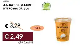 Prezzemolo e Vitale Scaldasole yogurt intero bio offerta