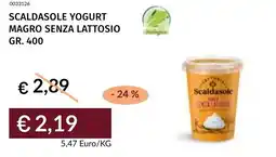 Prezzemolo e Vitale Scaldasole yogurt magro senza lattosio offerta