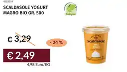 Prezzemolo e Vitale Scaldasole yogurt magro bio offerta