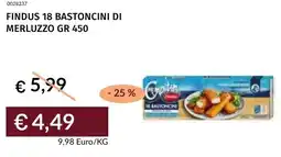 Prezzemolo e Vitale Findus 18 bastoncini di merluzzo offerta