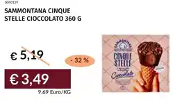 Prezzemolo e Vitale Sammontana cinque stelle cioccolato offerta