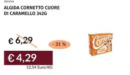 Prezzemolo e Vitale Algida cornetto cuore di caramello offerta