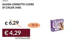 Prezzemolo e Vitale Algida cornetto cuore di cialda offerta