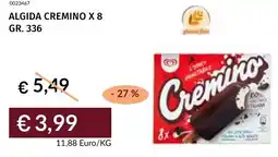 Prezzemolo e Vitale Algida cremino x 8 offerta
