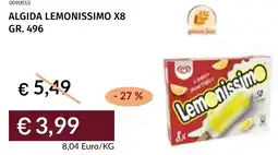 Prezzemolo e Vitale Algida lemonissimo x8 offerta