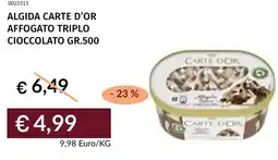 Prezzemolo e Vitale Algida carte d'or affogato triplo cioccolato offerta