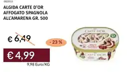 Prezzemolo e Vitale Algida carte d'or affogato spagnola all'amarena offerta