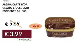 Prezzemolo e Vitale Algida carte d'or gelato cioccolato fondente offerta