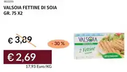 Prezzemolo e Vitale Valsoia fettine di soia offerta