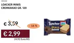 Prezzemolo e Vitale Loacker minis cremkakao offerta