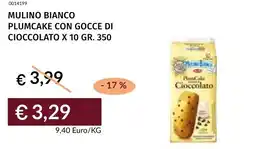 Prezzemolo e Vitale Mulino bianco plumcake con gocce di cioccolato x 10 offerta