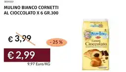 Prezzemolo e Vitale Mulino bianco cornetti al cioccolato x 6 offerta