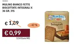 Prezzemolo e Vitale Mulino bianco fette biscottate integrali x 36 offerta