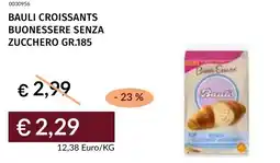 Prezzemolo e Vitale Bauli croissants buonessere senza zucchero offerta