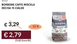 Prezzemolo e Vitale Borbone caffe miscela decisa 15 cialde offerta