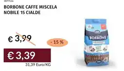 Prezzemolo e Vitale Borbone caffe miscela nobile 15 cialde offerta