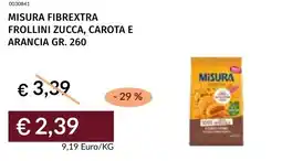 Prezzemolo e Vitale Misura fibrextra frollini zucca, carota e arancia offerta
