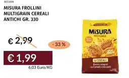 Prezzemolo e Vitale Misura frollini multigrain cereali antichi offerta