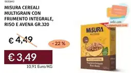 Prezzemolo e Vitale Misura cereali multigrain con frumento integrale, riso e avena offerta