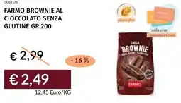 Prezzemolo e Vitale Farmo brownie al cioccolato senza glutine offerta