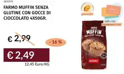 Prezzemolo e Vitale Farmo muffin senza glutine con gocce di cioccolato offerta