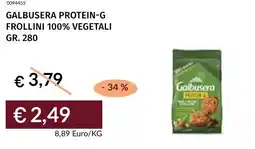 Prezzemolo e Vitale Galbusera protein-g frollini 100% vegetali offerta