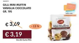 Prezzemolo e Vitale Gilli mini muffin vaniglia cioccolato offerta