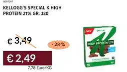 Prezzemolo e Vitale Kellogg's special k high protein 21% offerta