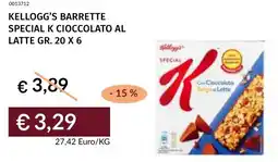 Prezzemolo e Vitale Kellogg's barrette special k cioccolato al latte offerta