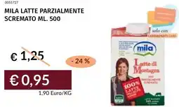 Prezzemolo e Vitale Mila latte parzialmente scremato offerta
