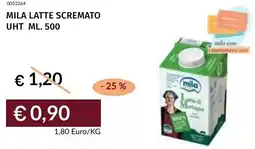 Prezzemolo e Vitale Mila latte scremato uht offerta