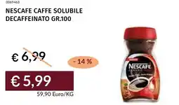 Prezzemolo e Vitale Nescafe caffe solubile decaffeinato offerta
