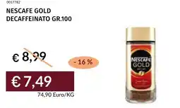 Prezzemolo e Vitale Nescafe gold decaffeinato offerta