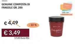 Prezzemolo e Vitale Genuine composta di fragole offerta