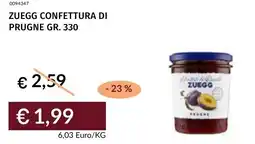 Prezzemolo e Vitale Zuegg confettura di prugne offerta