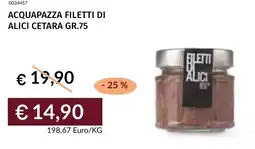 Prezzemolo e Vitale Acquapazza filetti di alici cetara offerta