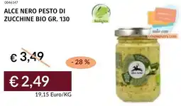 Prezzemolo e Vitale Alce nero pesto di zucchine bio offerta