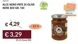 Prezzemolo e Vitale Alce nero pate di olive nere bio offerta