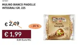 Prezzemolo e Vitale Mulino bianco piadelle integrali offerta