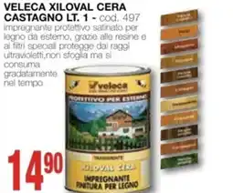 Mondo Brico VELECA xiloval cera castagno lt. 1 offerta