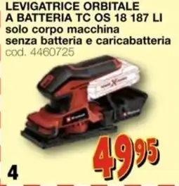 Mondo Brico EINHELL levigatrice orbitale a batteria tc os 18 187 li offerta