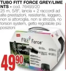 Mondo Brico tubo FITT FORCE grey/lime nts offerta