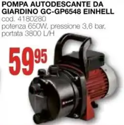 Mondo Brico pompa autodescante da giardino gc-gp6548 EINHELL offerta