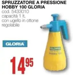 Mondo Brico spruzzatore a pressione hobby 100 GLORIA offerta