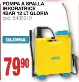 Mondo Brico pompa a spalla irroratrice 4bar 12 lt GLORIA offerta