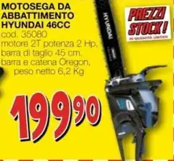 Mondo Brico motosega da abbattimento HYUNDAI 46cc offerta