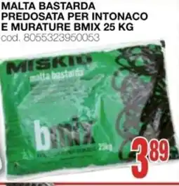 Mondo Brico Malta bastarda predosata per intonaco e murature bmix 25 kg offerta